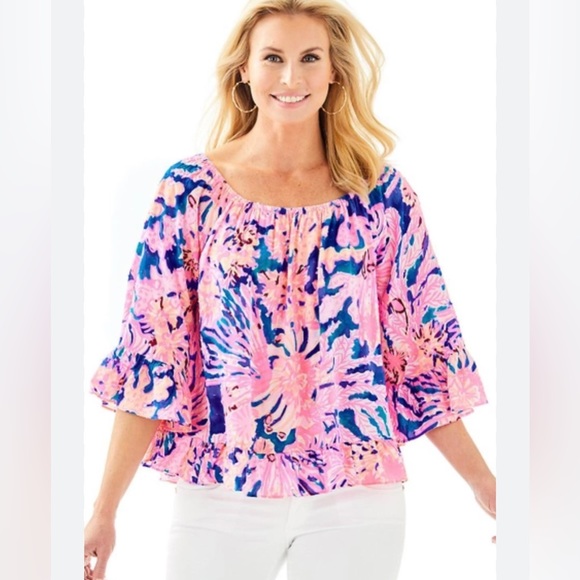 NWT Lilly Pulitzer Corie Top - Picture 2 of 5